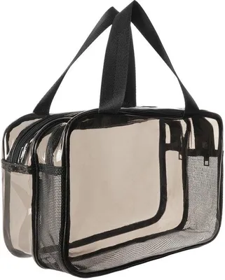 Immagine prodotto di Trousse da viaggio con manico, set di beauty case di grandi dimensioni con scomparti per prodotti umidi e asciutti e manico