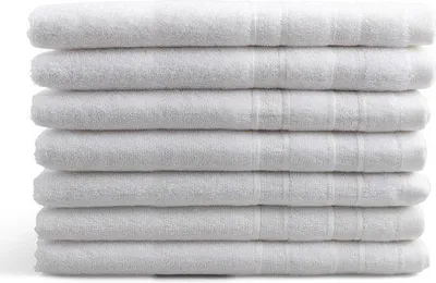 Produktbild von DoubleDry Luxor Gästehandtücher Set - 6 Teilig - 100% Baumwolle - 550 g/m² - Weich - 30x50 cm -   - Weiß