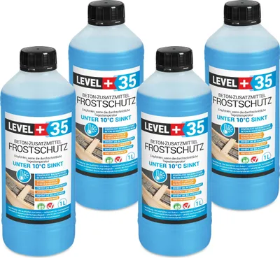 Produktbild von Frostschutz Plastifizierer 4L Beton-Zusatzmittel Level+ Betonverflüssiger L+35