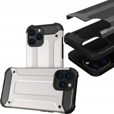 Obrázok produktu pre Hybrid Armor Etui puzdro pre Iphone 13 Pro Silver