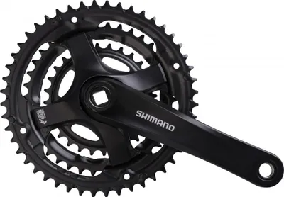 Produktbild von Shimano Crankkel 6 7 8 Speed-Turnier FC-Ty501 mit 175-mm-Kurbelarm 48 x 38 x 28 t Schwarz