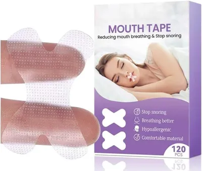 Produktbild von Mundband 120 Stück, für Schlaf, Anti-Schnarch-Band, für besseren Schlaf