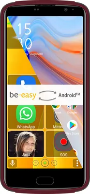 Produktbild von Bea-fon M7 Lite 4G Senior Smartphone red