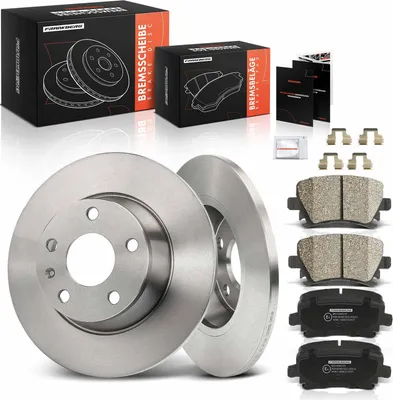 Image de Frankberg 2x disques de frein 4x plaquettes de frein essieu arrière pour Audi TT 8J3 TT Roadster 8J9 1.8L 2.0L 2006-2014
