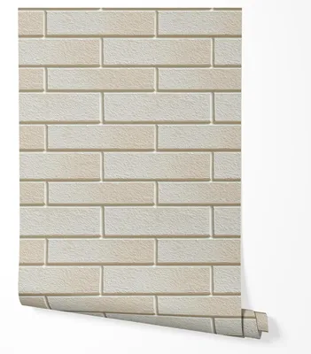 Produktbild von Selbstklebende Tapete Möbelfolie Backsteinoptik Creme Beige 3D Steinwand Modern Minimalistisch Tapete Wohnzimmer Schlafzimmer Flur Küche Helle Wand Elegant Abwaschbar 5m x 0,5m