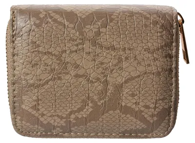 Produktbild von Clayre & Eef Brieftasche 11x9 cm Braun Kunststoff Schlangenleder