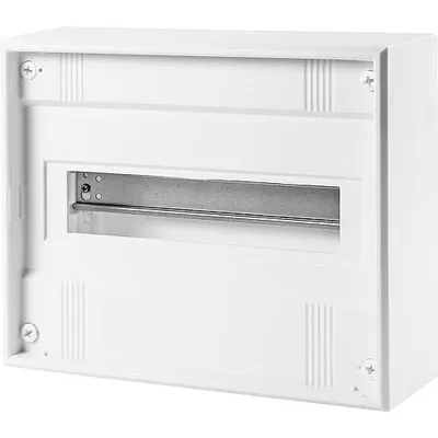 Zdjęcie produktu dla Mała rozdzielnica natynkowa ''VISION12+2'', z zaciskiem wtykowym, 1-rzędowa, 305x250x99mm