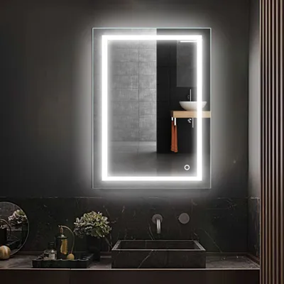 Produktbild von WYCTIN Badspiegel mit Berührung LED Berührung Badezimmerspiegel 60×80cm DHL Kaltes Weiß