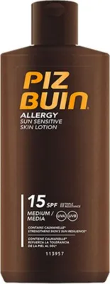 Obrázek produktu pro Mléko na opalování pro citlivou pokožku Allergy SPF 15 (Sun Sensitive Skin Lotion) 200 ml