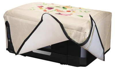 Produktbild von kwmobile Leinen Cover kompatibel mit Epson Expression Premium XP-830 Hülle - Tasche für Drucker - Staubschutzhülle Schutzhaube Schutzhülle - Altrosa