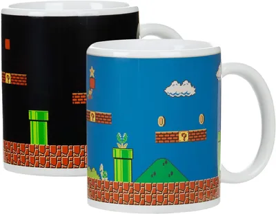 Imagen del producto de Taza Super Mario Bros Clásico Edición Coleccionista Térmica Cerámica 320 mls
