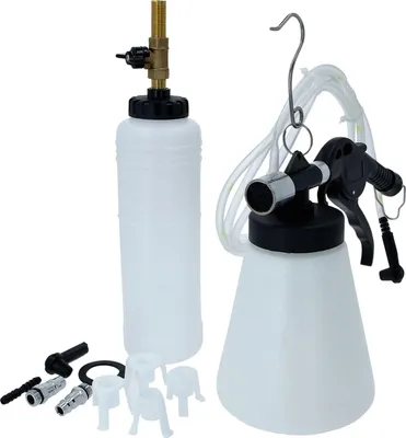 Obrázek produktu pro Brilliant Tools Odvzdušňovač brzd stlačeným vzduchem BT701200 Odvzdušňovač, ovládání jednou osobou, včetně plnicí láhve - 6dílný