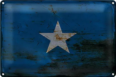 Produktbild von Blechschild Flagge Somalia 18x12cm Flag of Somalia Rost