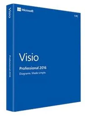Produktbild von Microsoft Visio Professional 2016, 1 Lizenz(en)