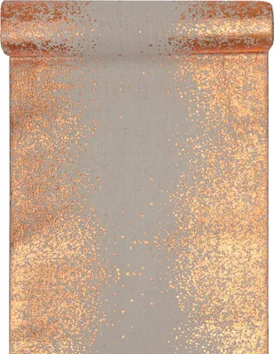 Produktbild von Tischläufer Sprinkles 28 cm x 3 m - natur & roségold Weihnachten Hochzeit Geburtstag