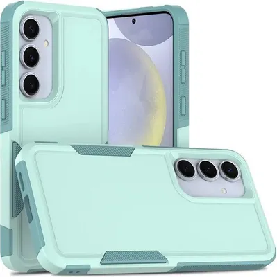 Image de Étui pour Samsung Galaxy S25 Plus/S24 Plus - Coque arrière Phonesta ImpactShield - Vert menthe