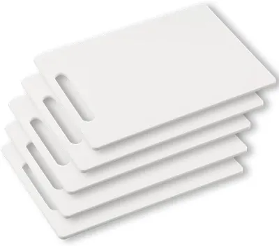Immagine prodotto di Kesper 32560 | Set da 5 taglieri, materiale: plastica PP, dimensioni: 37 x 25 x 0,8 cm, colore: bianco