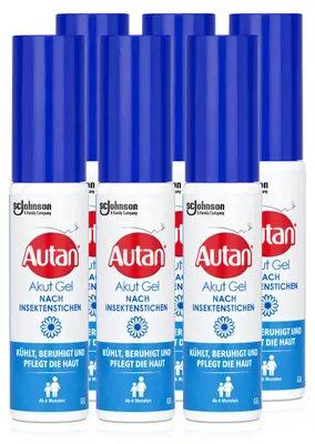 Produktbild von Autan Akut Gel nach Insektenstichen 25ml kühlt & beruhigt die Haut (6er Pack)