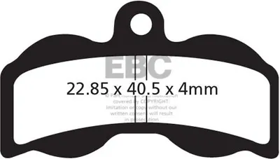 Obrázek produktu pro CFA300HH - Brzdové destičky EBC Brakes pro jízdní kola (slinuté)