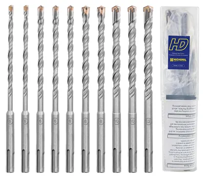 Produktbild von Betonbohrerset – 10-teilig, 5-12 mm. Hammerbohrerset, SDS Plus