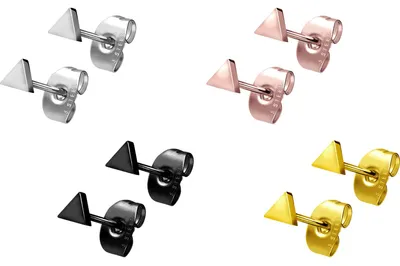 Produktbild von Chirurgenstahl Ohrstecker DREIECK