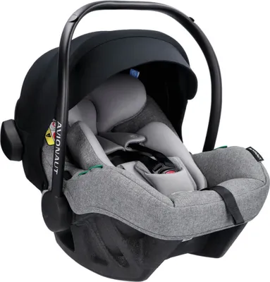 A baby car seat is shown against a white background.