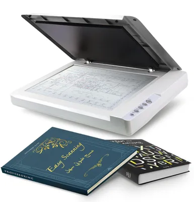 A3-Flachbettscanner, 1200 dpi, LED, für Dokumente und Bilder