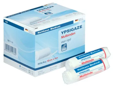 Zdjęcie produktu dla Holthaus Ypsigaze opatrunek z gazy, 10 cm x 4 m - 1 opatrunek | opakowanie (1 szt.)