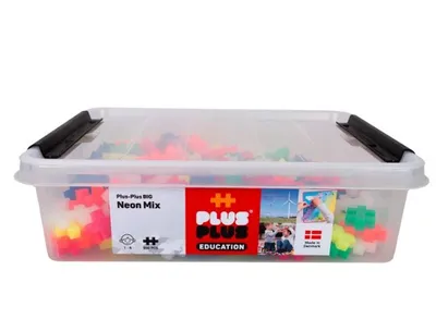 Obrázek produktu pro Plus Plus BIG mix v neonové barvě 200 kusů 3289