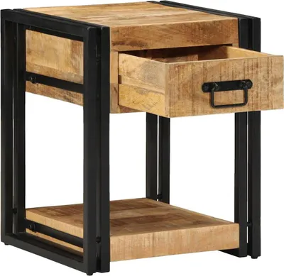 Obrázek produktu pro vidaXL Noční stolek 40x40x50 cm Hrubé mangové masivní dřevo