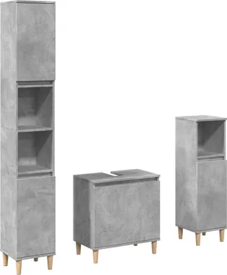 Zdjęcie produktu dla VidaXL 3324947, Szary, Drewno, 580 mm, 330 mm, 600 mm, 3 szt.