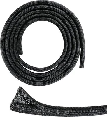 Obrázok produktu pre Samozatvárací káblový kanál 12–20 mm, čierny, tkaninový