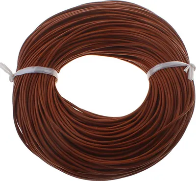 Produktbild von 5m Lederschnur rund  2mm gefärbt - Lederkordel Lederband Rindsleder Schnur, Farbe:braun, Stärke:2mm