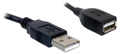 Produktbild von Delock Extension cable USB 2.0 - USB-Verlängerungskabel - USB (M) zu USB (W) - 15 cm - für P/N: 61477, 61478, 61693, 61746, 61772, 66202, 88537