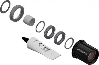 Image de Kit de conversion moyeu HR DT Swiss en aluminium, 3 Pawl in Ratchet LN, Shimano, 36 T, noir (1 kit)