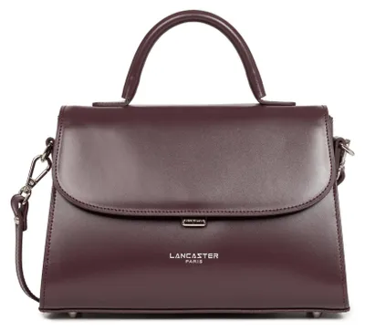Image de Lancaster Sac à main A rabat avec fermoir M Suave Even Bordeaux foncé