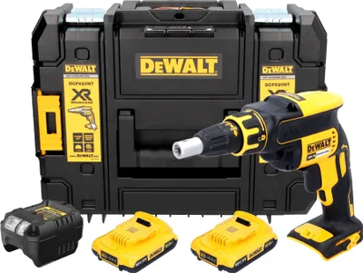 Produktbild von DeWalt DCF 620 D2T Akku Trockenbauschrauber 18 V 30 Nm Brushless + 2x Akku 2,0 Ah + Ladegerät + TSTAK