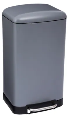 Produktbild von 5Five Mulleimer/Treteimer - grau - Metall - 30 Liter - 34 x 61 cm