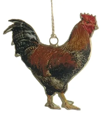 Produktbild von Riffelmacher Osteranhänger Hahn Gold & Braun - Metall