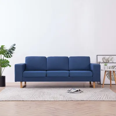 Produktbild von 3-Sitzer-Sofa Stoff Blau , Schlafsofas Design 2024
