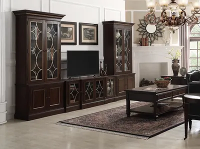 Produktbild von Wohnzimmer Set 2x Vitrine TV Ständer CouchtischSet Wohnmöbel Modern