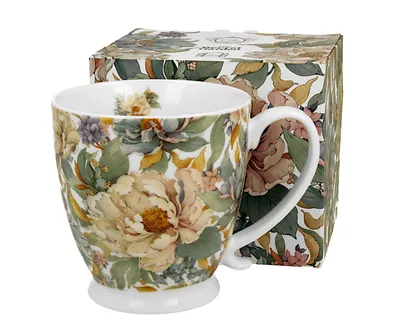 Obrázok produktu pre Porcelánový hrnek na nožce Peony White