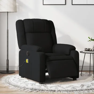 Produktbild von Massagesessel Elektrisch Schwarz Stoff , Klassische Sessel 2024 Neu