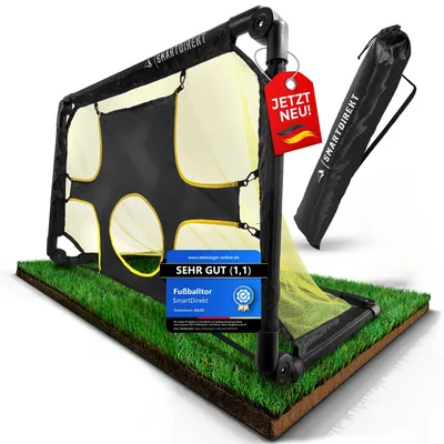 Produktbild von Fussballtore für Garten Kinder 2in1 - [Blitzschneller Aufbau] Patentiert inklusive Tasche, Befestigungshaken, Fußballtor, Fußballtore Kinder, goal
