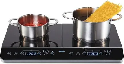 Immagine prodotto di Piano cottura a induzione da 3500 W, display a LED, 10 livelli di temperatura, ad alta efficienza energetica