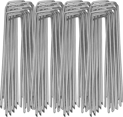 Obrázek produktu pro Yakimz 100ks Zemní kotevní kolíky Pozinkované 15 X 2,5cm Zemní kotevní kolíky Zemní hřebíky 100ks