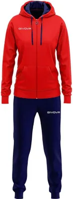 Image de Survêtement Givova Lady Rouge,Bleu L Femmes Rouge,Bleu L