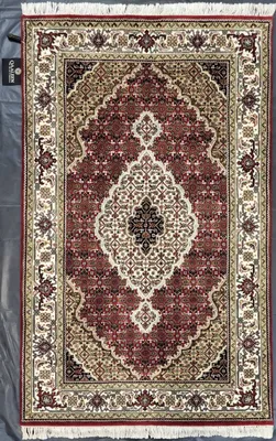 Produktbild von Teppich VICTORIA TABRIZ 10/52 | handgeknüpft | Farbe: rot; Größe: 110x176 cm | strapazierfähig und leicht zu reinigen | Wohnzimmer | Schlafzimmer