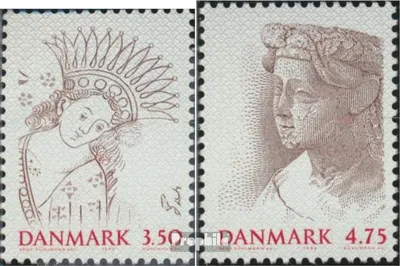 Produktbild von Briefmarken Dänemark 1992 Mi 1023-1024 (kompl.Ausg.) postfrisch NORDIA 94