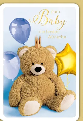 Produktbild von Geburt – Baby – Freudiges Ereignis - Karte mit Umschlag